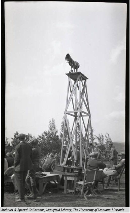 Loudspeaker at the Interscholastic Track Meet - 1925